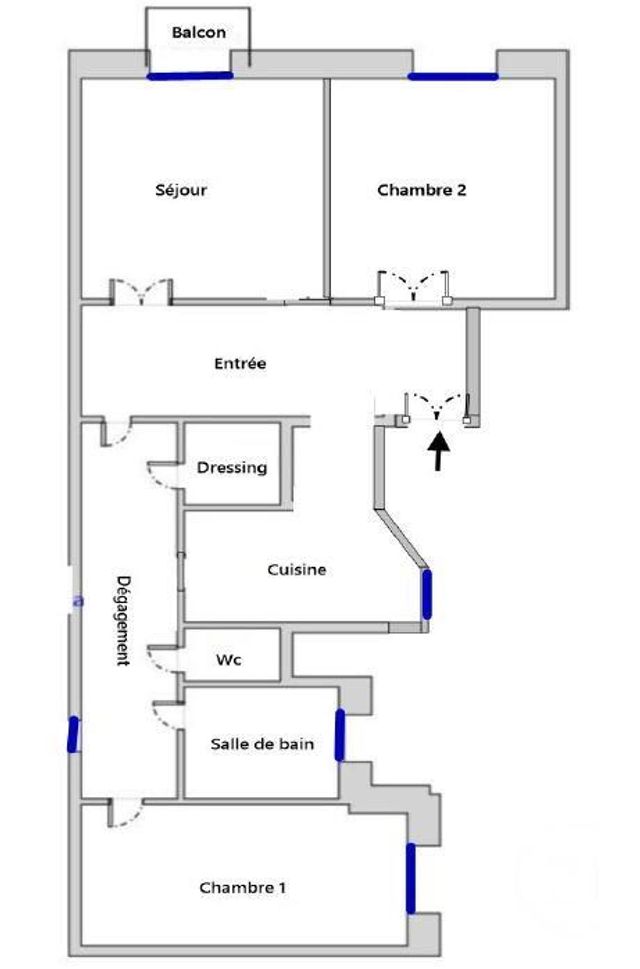 Appartement F3 &agrave; vendre - 3 pi&egrave;ces - 68 m2 - Neuilly Sur Seine - 92 - ILE-DE-FRANCE