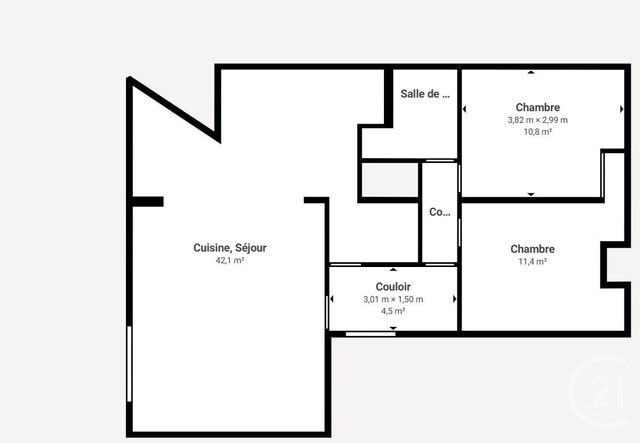 Appartement F3 à vendre - 3 pièces - 80 m2 - Anglet - 64 - AQUITAINE
