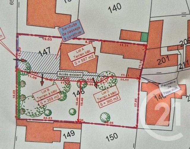 Terrain &agrave; vendre - 360 m2 - Boucau - 64 - AQUITAINE