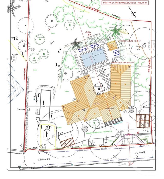 Terrain &agrave; vendre - 2749 m2 - Roquefort Les Pins - 06 - PROVENCE-ALPES-COTE-D-AZUR