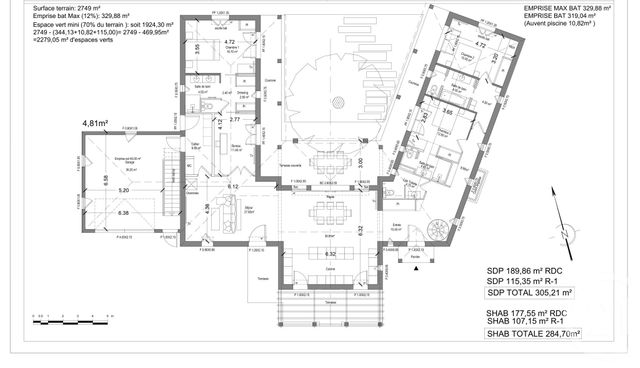 Terrain &agrave; vendre - 2749 m2 - Roquefort Les Pins - 06 - PROVENCE-ALPES-COTE-D-AZUR