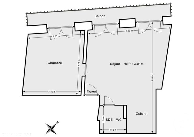 Appartement T2 &agrave; vendre - 2 pi&egrave;ces - 37,11 m2 - Paris - 75002 - ILE-DE-FRANCE