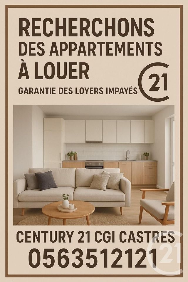 Appartement à louer - 4 pièces - 55 m2 - Castres - 81 - MIDI-PYRENEES