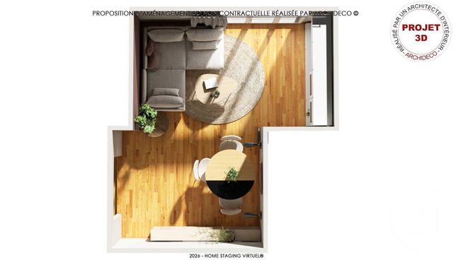 Appartement F2 &agrave; vendre - 2 pi&egrave;ces - 41,90 m2 - Herblay Sur Seine - 95 - ILE-DE-FRANCE