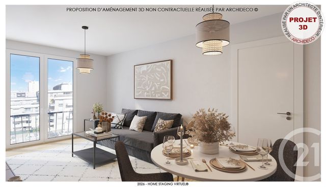 Appartement &agrave; vendre - 2 pi&egrave;ces - 42,70 m2 - Epinay Sur Seine - 93 - ILE-DE-FRANCE