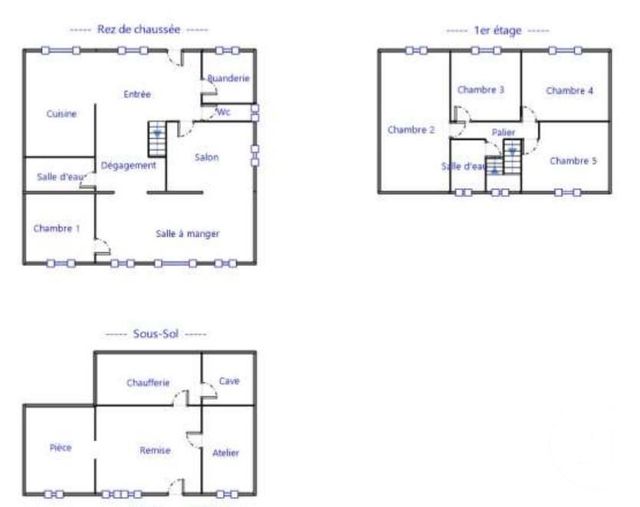 Maison &agrave; vendre - 6 pi&egrave;ces - 137 m2 - Nemours - 77 - ILE-DE-FRANCE