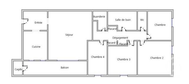 Appartement T5 à vendre - 5 pièces - 93,76 m2 - La Seyne Sur Mer - 83 - PROVENCE-ALPES-COTE-D-AZUR