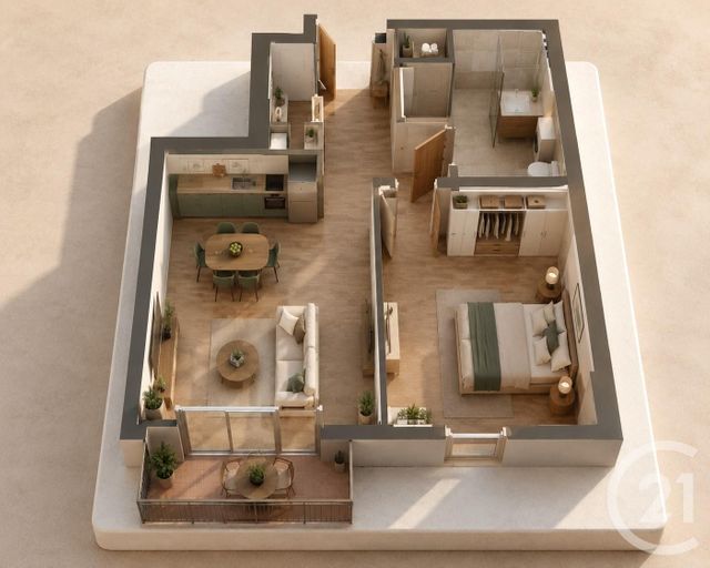 Appartement &agrave; vendre - 2 pi&egrave;ces - 40 m2 - Drancy - 93 - ILE-DE-FRANCE