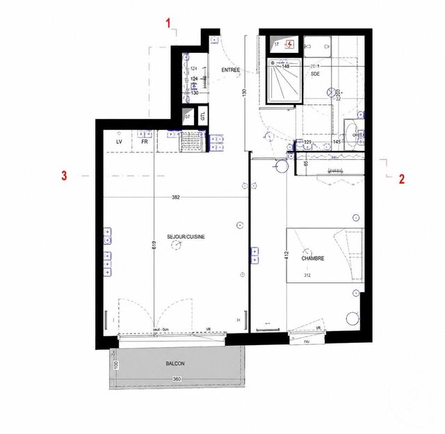 Appartement &agrave; vendre - 2 pi&egrave;ces - 40 m2 - Drancy - 93 - ILE-DE-FRANCE