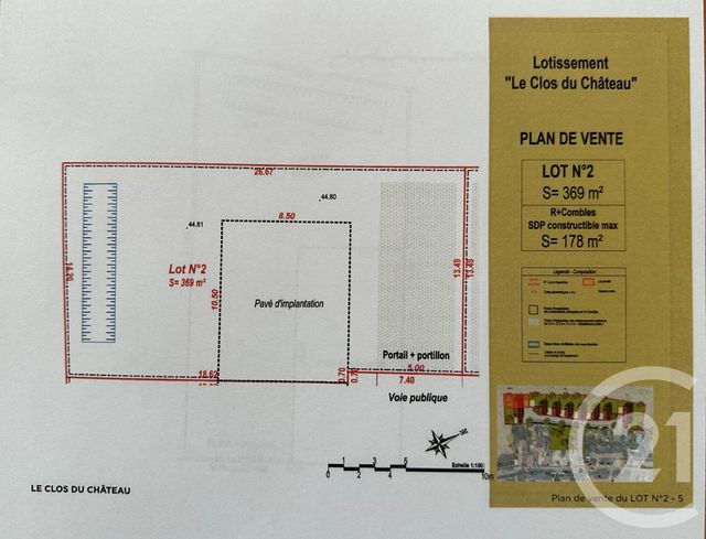 Terrain &agrave; vendre - 369 m2 - Lesches - 77 - ILE-DE-FRANCE