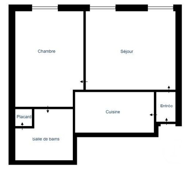 Appartement F2 à vendre - 2 pièces - 29,20 m2 - Sens - 89 - BOURGOGNE