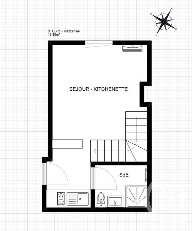 Appartement F1 &agrave; vendre - 1 pi&egrave;ce - 19,48 m2 - Bordeaux - 33 - AQUITAINE