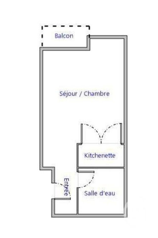 Appartement Studio &agrave; vendre - 1 pi&egrave;ce - 23,06 m2 - Bordeaux - 33 - AQUITAINE