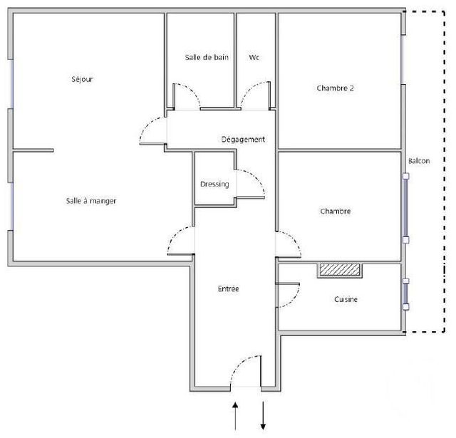 Appartement F3/4 &agrave; vendre - 3 pi&egrave;ces - 85,25 m2 - Paris - 75012 - ILE-DE-FRANCE