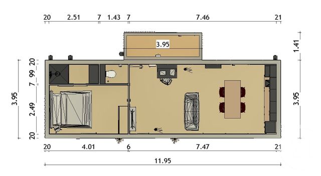Immeuble &agrave; vendre - 68 m2 - Coulounieix Chamiers - 24 - AQUITAINE