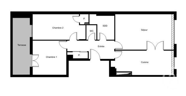 Appartement F3 &agrave; vendre - 3 pi&egrave;ces - 64,59 m2 - Paris - 75015 - ILE-DE-FRANCE