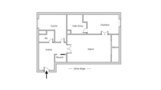Appartement &agrave; louer - 2 pi&egrave;ces - 61,23 m2 - Paris - 75015 - ILE-DE-FRANCE