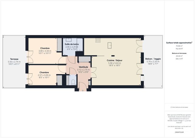 Appartement T3 à vendre - 3 pièces - 73,12 m2 - Boulogne Billancourt - 92 - ILE-DE-FRANCE