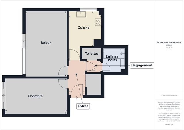 Appartement T2 à vendre - 2 pièces - 46,13 m2 - Boulogne Billancourt - 92 - ILE-DE-FRANCE