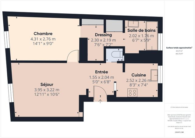 Appartement F2 &agrave; louer - 2 pi&egrave;ces - 43,10 m2 - Boulogne Billancourt - 92 - ILE-DE-FRANCE