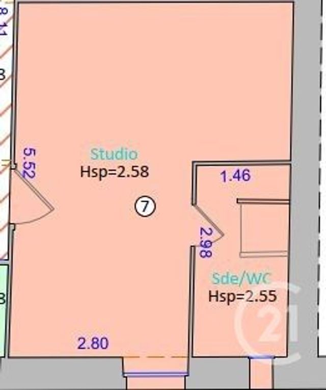 Appartement F1 &agrave; vendre - 1 pi&egrave;ce - 23,50 m2 - Dax - 40 - AQUITAINE