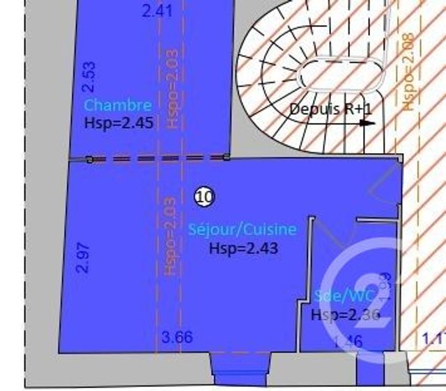 Appartement F1 &agrave; vendre - 1 pi&egrave;ce - 21,10 m2 - Dax - 40 - AQUITAINE