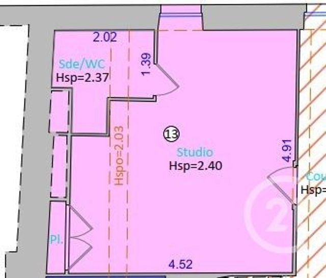 Appartement F1 &agrave; vendre - 1 pi&egrave;ce - 23 m2 - Dax - 40 - AQUITAINE