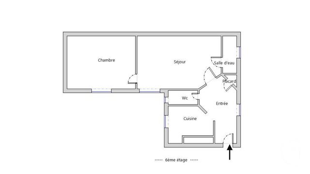 Appartement F2 &agrave; vendre - 2 pi&egrave;ces - 41 m2 - Paris - 75020 - ILE-DE-FRANCE
