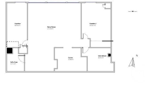 Appartement F3 à vendre - 3 pièces - 61,23 m2 - Paris - 75015 - ILE-DE-FRANCE