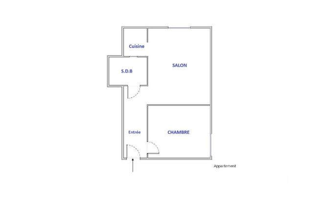 Appartement &agrave; louer - 2 pi&egrave;ces - 30,60 m2 - Paris - 75018 - ILE-DE-FRANCE