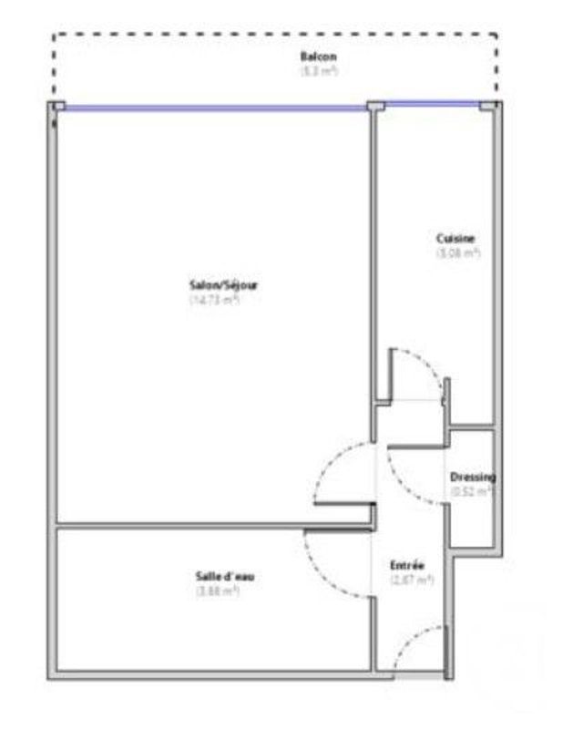 Appartement F1 &agrave; vendre - 1 pi&egrave;ce - 26,88 m2 - Paris - 75015 - ILE-DE-FRANCE