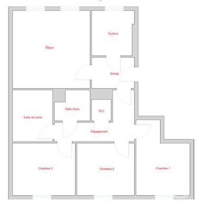 Appartement F4 &agrave; vendre - 4 pi&egrave;ces - 71,86 m2 - Paris - 75015 - ILE-DE-FRANCE
