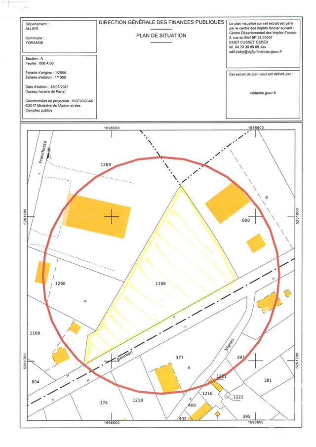 Terrain à vendre - 5022 m2 - Ygrande - 03 - AUVERGNE