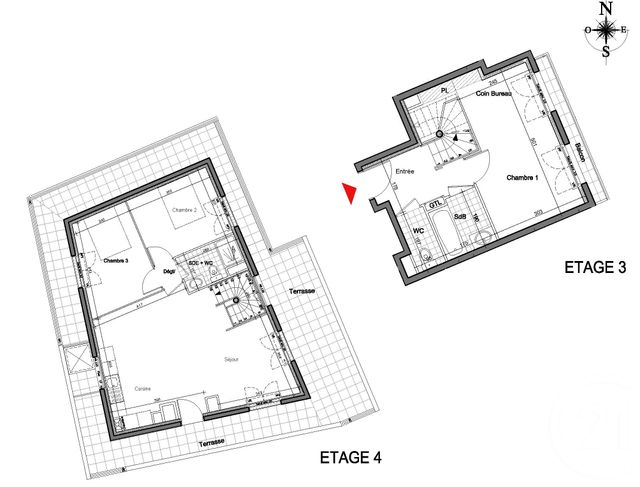 Appartement F4 &agrave; vendre - 4 pi&egrave;ces - 88,05 m2 - Thiais - 94 - ILE-DE-FRANCE