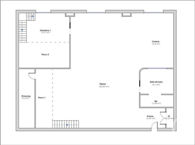 Appartement F2 à vendre - 3 pièces - 68,85 m2 - Choisy Le Roi - 94 - ILE-DE-FRANCE