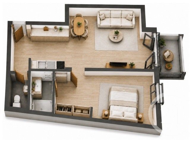 Appartement F2 &agrave; vendre - 2 pi&egrave;ces - 42,10 m2 - Thiais - 94 - ILE-DE-FRANCE
