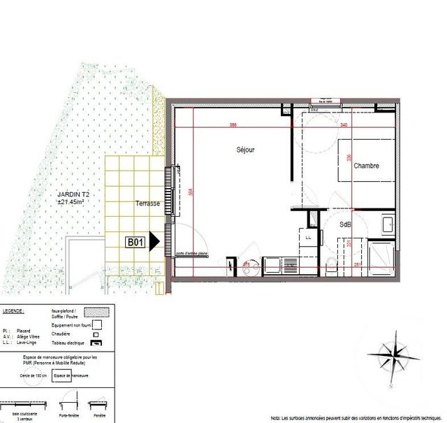 Appartement F2 à vendre ARZON