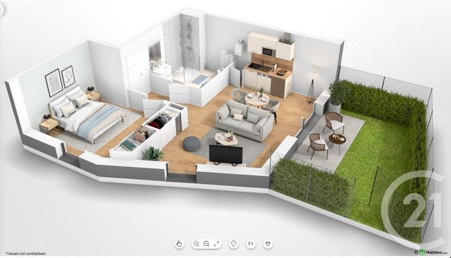 Appartement F2 &agrave; vendre - 2 pi&egrave;ces - 45,84 m2 - Arzon - 56 - BRETAGNE