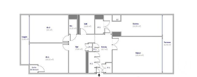 Appartement T3 &agrave; vendre - 3 pi&egrave;ces - 73,41 m2 - Lyon - 69009 - RHONE-ALPES