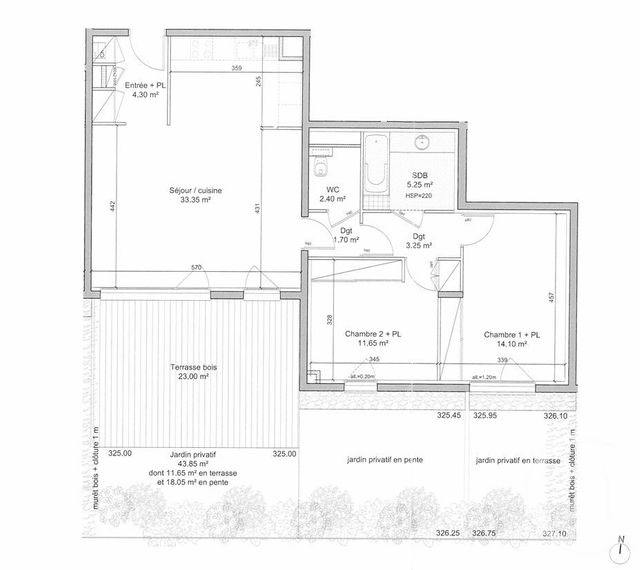 Appartement &agrave; vendre - 3 pi&egrave;ces - 75,85 m2 - St Didier Au Mont D Or - 69 - RHONE-ALPES