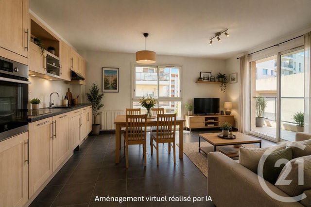 Appartement T3 &agrave; vendre - 3 pi&egrave;ces - 61,24 m2 - Villeurbanne - 69 - RHONE-ALPES