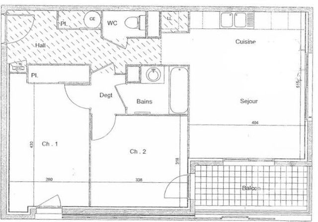 Appartement T3 &agrave; vendre - 3 pi&egrave;ces - 61,24 m2 - Villeurbanne - 69 - RHONE-ALPES