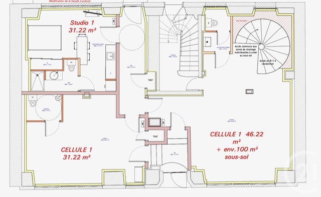 Local commercial à louer - 85.0 m2 - 90 - Territoire de Belfort