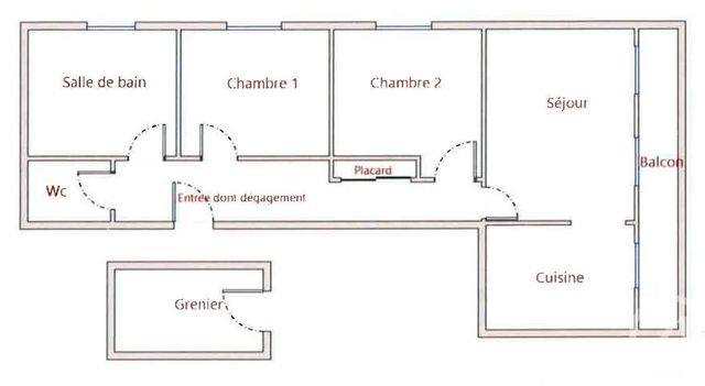 Appartement F3 à louer - 3 pièces - 70 m2 - Audincourt - 25 - FRANCHE-COMTE