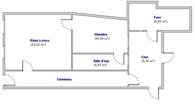 Appartement F2 &agrave; louer - 2 pi&egrave;ces - 40,16 m2 - Montbeliard - 25 - FRANCHE-COMTE