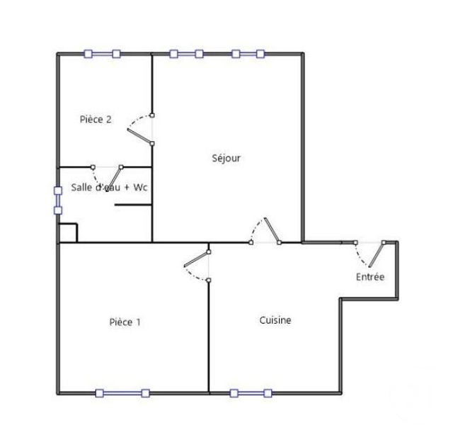 Appartement F3 &agrave; louer - 3 pi&egrave;ces - 61 m2 - Voujeaucourt - 25 - FRANCHE-COMTE