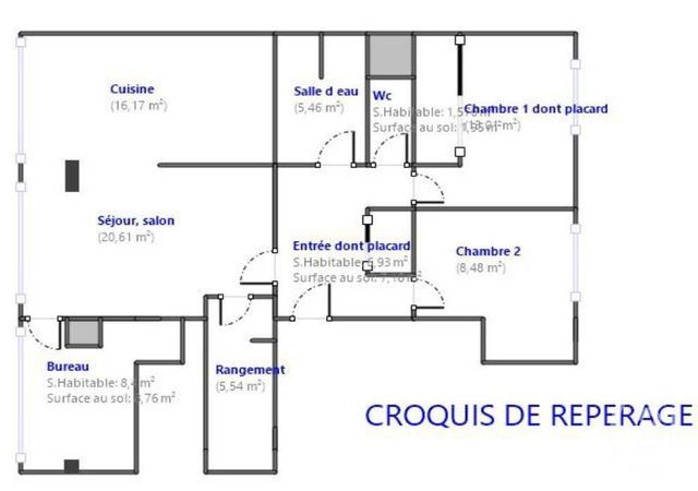 Appartement F4 &agrave; louer - 4 pi&egrave;ces - 86,18 m2 - Montbeliard - 25 - FRANCHE-COMTE