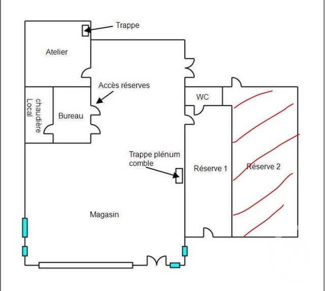 Appartement Local &agrave; louer - 4 pi&egrave;ces - 179,82 m2 - Essert - 90 - FRANCHE-COMTE