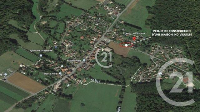 Terrain &agrave; vendre - 1203 m2 - Aibre - 25 - FRANCHE-COMTE
