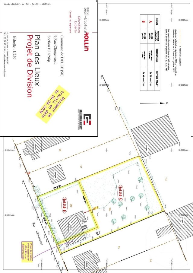 Terrain &agrave; vendre - 675 m2 - Delle - 90 - FRANCHE-COMTE